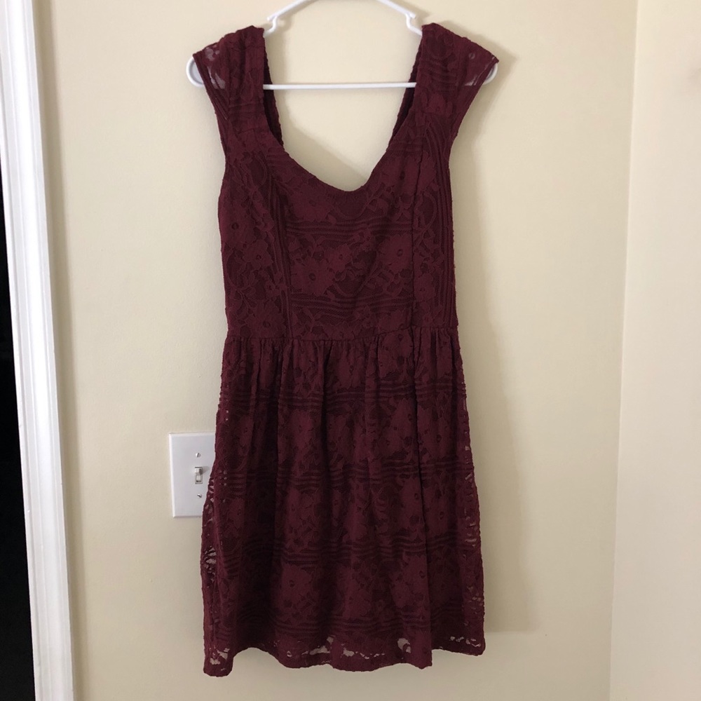 Maroon Summer Dress